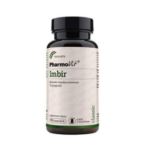 Imbir Ekstrakt standaryzowany 5% gingeroli 90 kaps