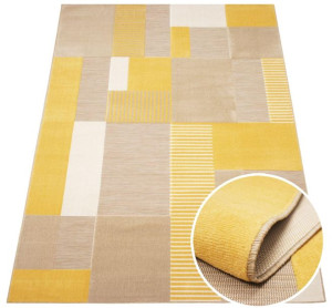 Dywan Gray 01 patchwork beżowy / żółty 80x150