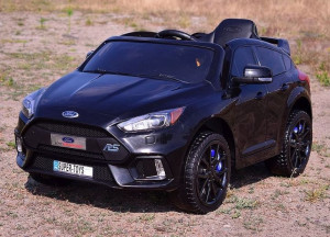 Auto na akumulator Ford Focus  Czarne Lakierowane Duże miękkie koła EVA, Am