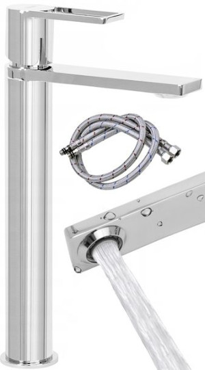 Bateria Umywalkowa Flip Chrome Chrom Wysoka Rea