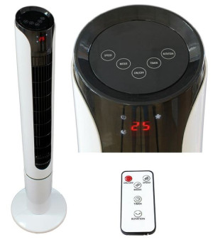 Wentylator kolumnowy 113cm biały
