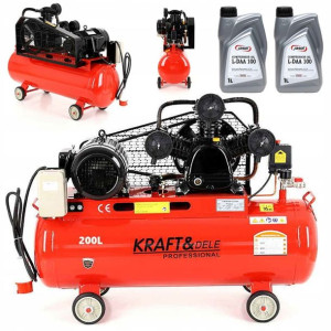 Sprężarka Kompresor 200l 6,5km 400v 3 Tłoki + Olej