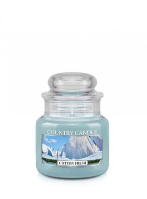 Country Candle Mała świeca zapachowa Cotton Fresh 104g