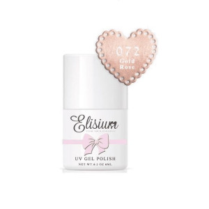 Elisium UV Gel Polish lakier hybrydowy do paznokci 072 Gold Rose 8ml