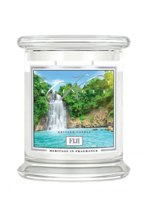 Kringle Candle Średnia świeca zapachowa z dwoma knotami Fiji 411g
