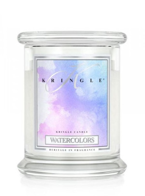 Kringle Candle Średnia świeca zapachowa z dwoma knotami Watercolors 454g
