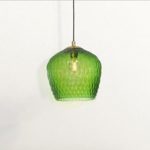 LAMPA wisząca VENUS 11012113 Kaspa loftowa OPRAWA szklany zwis czarny zielo