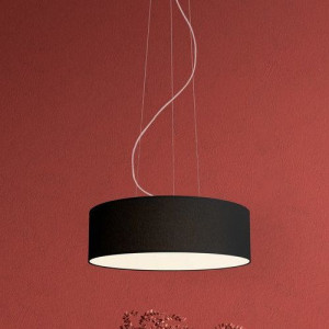 LAMPA wisząca SPACE 11052102 Kaspa abażurowa OPRAWA okrągła ZWIS klasyczny