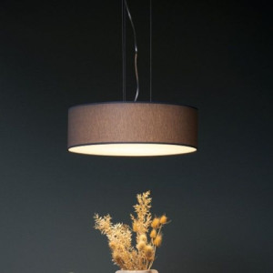 Wisząca LAMPA abażurowa SPACE 11053108 Kaspa klasyczna OPRAWA zwis okrągły
