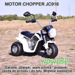 Motor Chopper - Pierwszy Motorek Dla Dziecka, Miękkie Siedzenie/jc916