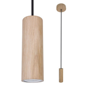 Lampa Drewniana Czarna Wisząca Lampa Nad Stół