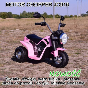 Motor Chopper - Pierwszy Motorek Dla Dziecka, Miękkie Siedzenie/jc916
