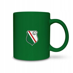 Legia Warszawa kubek ceramiczny zielony herb Legii