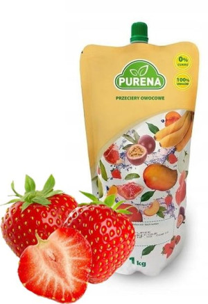Purena Truskawka - Puree | Pulpa owocowa 1 kg