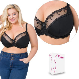 AVA biustonosz MAXI AV-1030 SEMI-SOFT czarny 90G