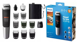 Trymer golarka Philips 12w1 MG 5740/15 12 nasadek