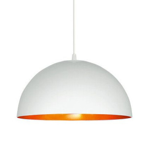 Wisząca lampa kuchenna Hemisphere 4893 loftowa nad wyspę biała