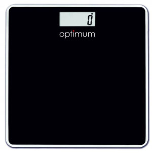 Waga łazienkowa Optimum WG 0164 czarna 180kg szkło