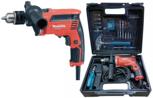 Wiertarka Udarowa 430w + Akcesoria Makita M8103kx2