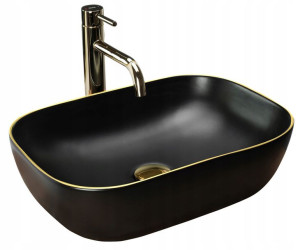 Umywalka Nablatowa BELINDA MAT BLACK GOLD
