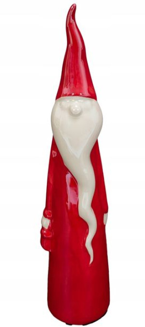 Ceramiczny Mikołaj Świąteczna Figurka Prezent 30cm