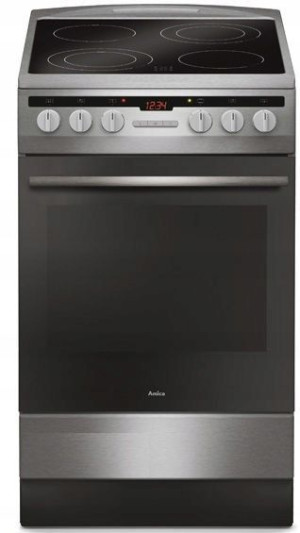 Kuchnia Amica 57CE3.315HTaQ(Xx) Inox kl. A GRILL!