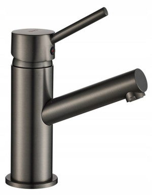 Stylowa Bateria Umywalkowa Niska Szara Grey Lumi