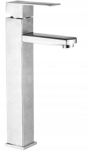 Bateria Umywalkowa Nablatowa SIENA Chrom Wysoka