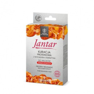 Jantar Kuracja Proteinowa Z Wyciągiem Z Bursztynu Do Włosów Zniszczonych