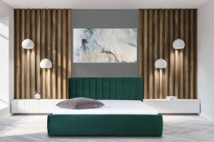 Łóżko tapicerowane 160x200 Panel Pion - od ręki