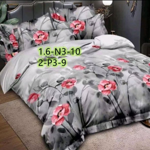 Zestaw Pościeli 3d Maki Kwiaty 4-elementy 160x200
