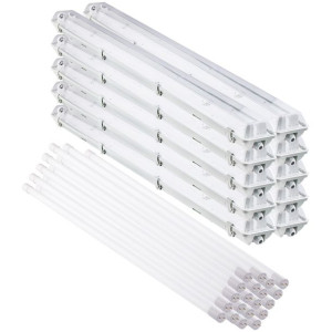 10x Oprawa hermetyczna sufitowa natynk 120cm + 20x Świetlówka LED 18W 4000K