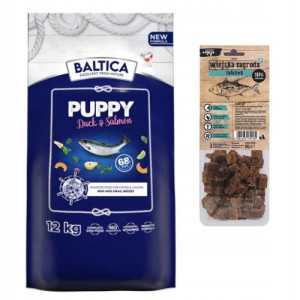 BALTICA Puppy DUCK&SALMON 12kg małe chrupki