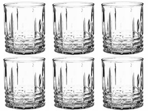 KOMPLET NISKICH SZKLANEK na napoje 6 x 320 ml
