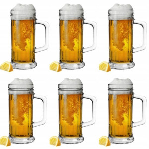 KUFEL DO NA PIWA SZKLANY 6 x 500 ml napoje wysoki