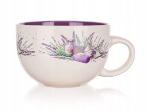 CERAMICZNY KUBEK miska Filiżanka lawenda 660 ml