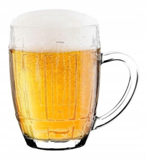SZKLANY KUFEL na do piwa napoje z uchem 520 ml