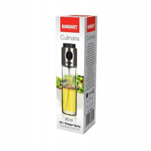 SZKLANA BUTELKA SPRYSKIWACZ do octu oleju 95 ml
