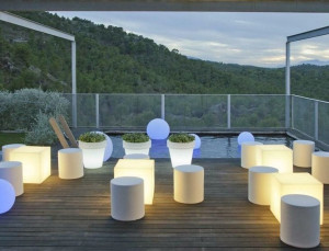 NEW GARDEN lampa ogrodowa CUBY 53 SOLAR biała