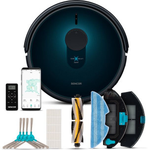 Robot sprzątający odkurzacz + mop WiFi SRV 9250BK