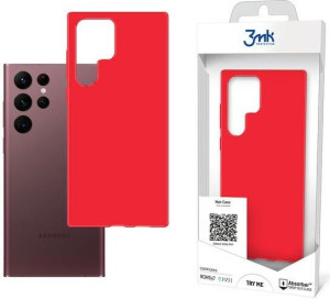 Etui 3MK Matt Case Samsung Galaxy S22 Ultra truskawka/strawberry