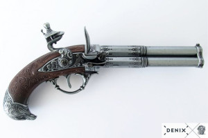 Replika Trzy Lufowy Pistolet Francuski Denix Model 1306