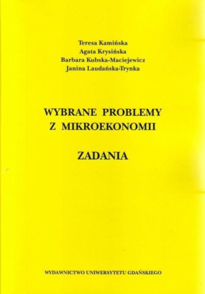 Wybrane problemy z mikroekonomii. Zadania praca zbiorowa
