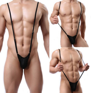 Stringi Męskie Mankini Borat Regulowane Pasy
