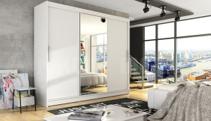 SZAFA DO SYPIALNI 250 CM - 250x215x58 - SZAFA Przesuwna SYPIALNIA Garderoba