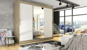SZAFA DO SYPIALNI 250 CM - 250x215x58 - SZAFA Przesuwna SYPIALNIA Garderoba