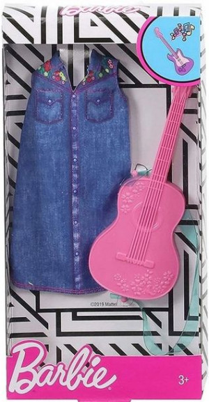 Barbie Ubranie + Gitara