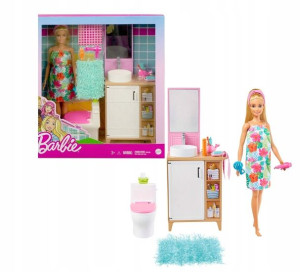 Barbie Łazienka z lalką