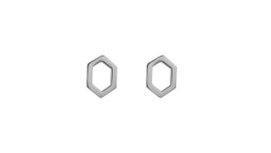 Kolczyki Hexagon srebrne