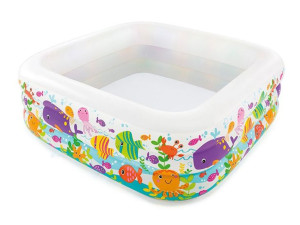 Basen dmuchany brodzik dla dzieci Akwarium 159 x 159 x 50 cm INTEX 57471